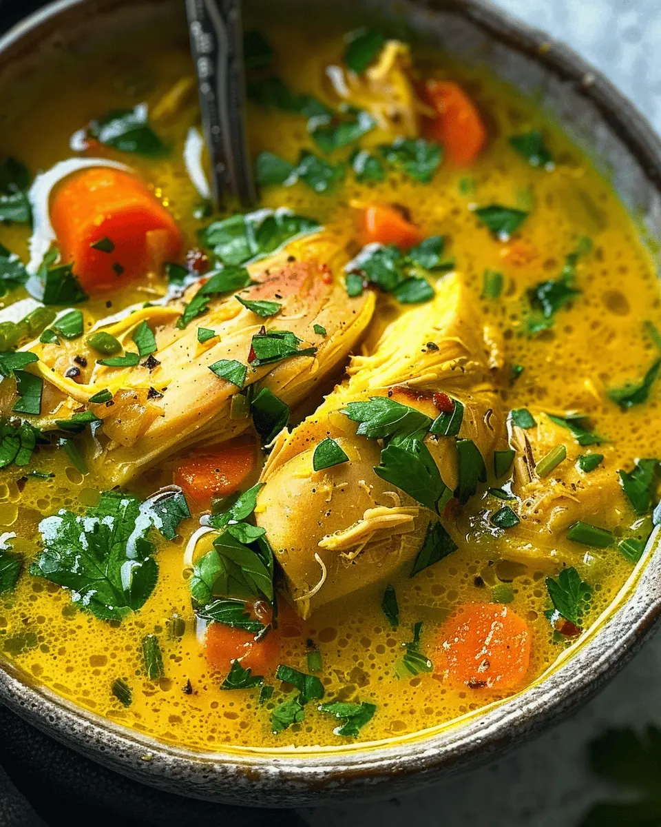 Anti Inflammatory Turmeric Chicken Soup for Cozy Comfort