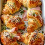 Baked Ham and Cheese Croissants
