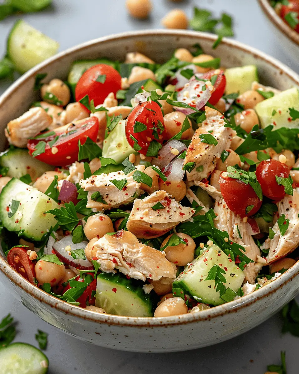 Chicken Chickpea Salad: Easy, Nutritious, and Delightfully Fresh