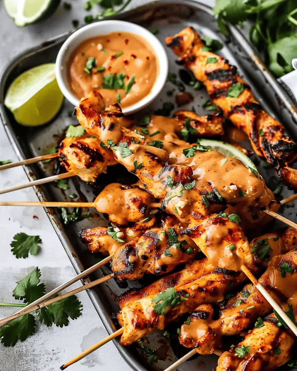 Chicken Satay with Peanut Sauce: Easy Recipe for Homemade Delight