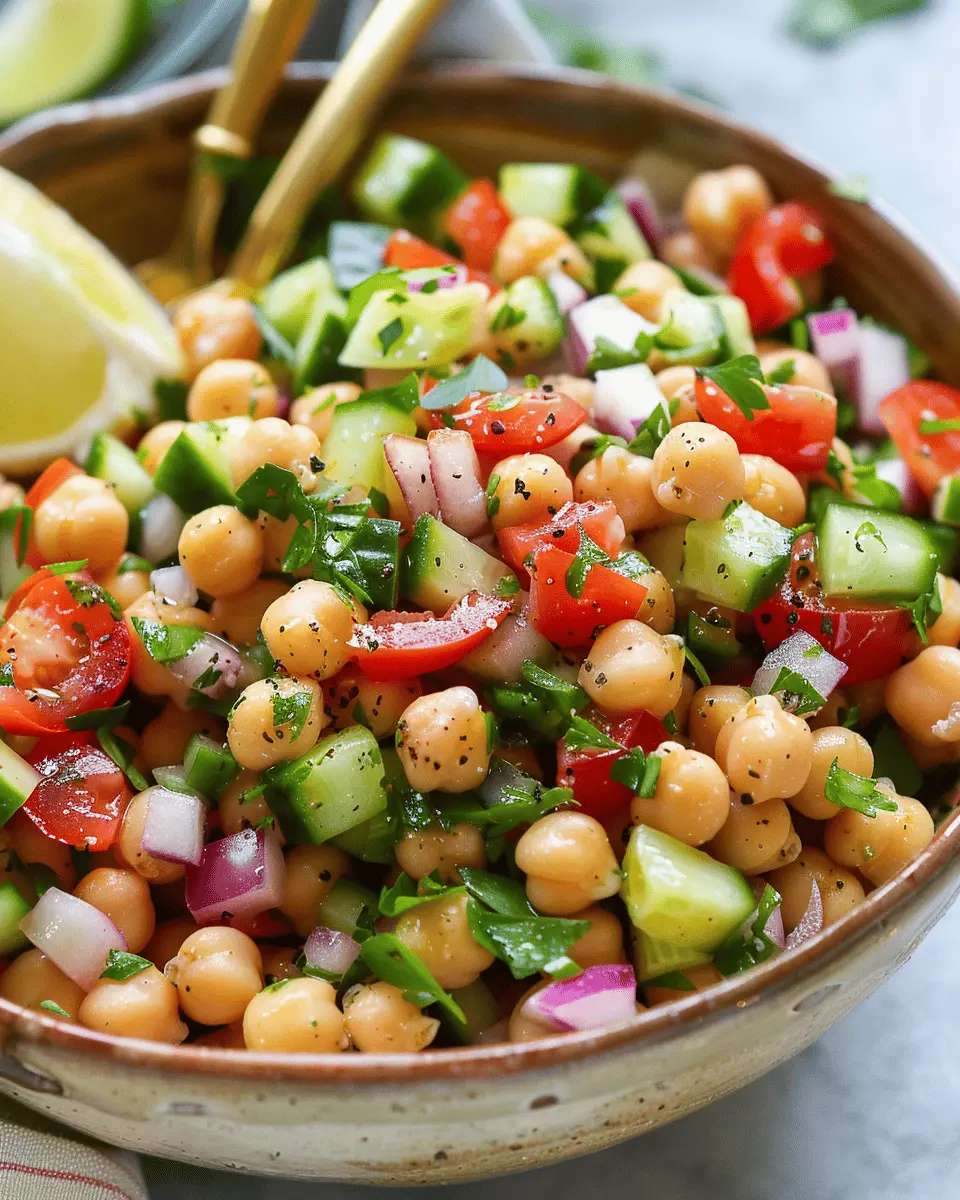 Chickpea Salad: The Easy, Flavor-Packed Recipe You’ll Love