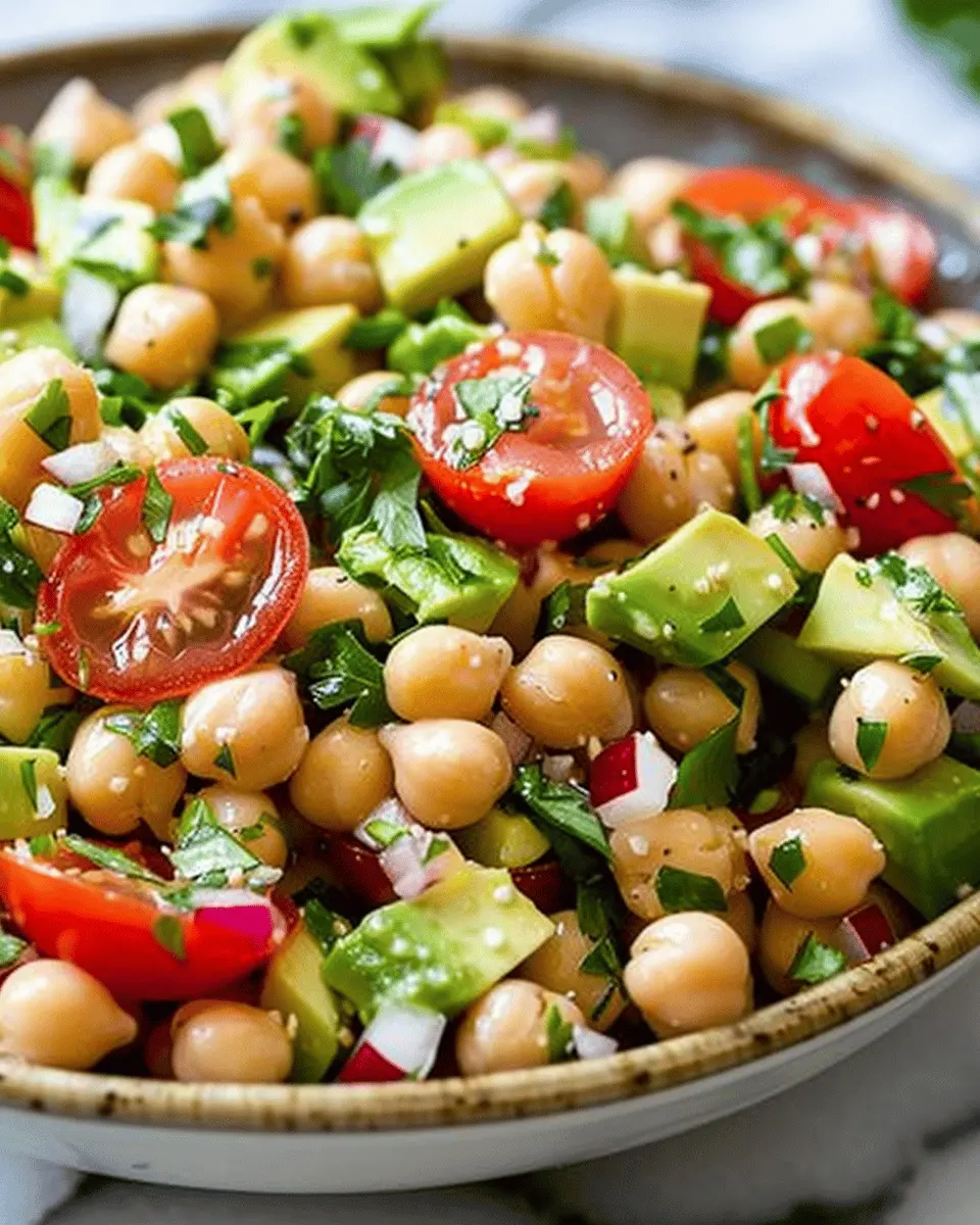 Chickpea Salad with Avocado: A Refreshing Twist for You
