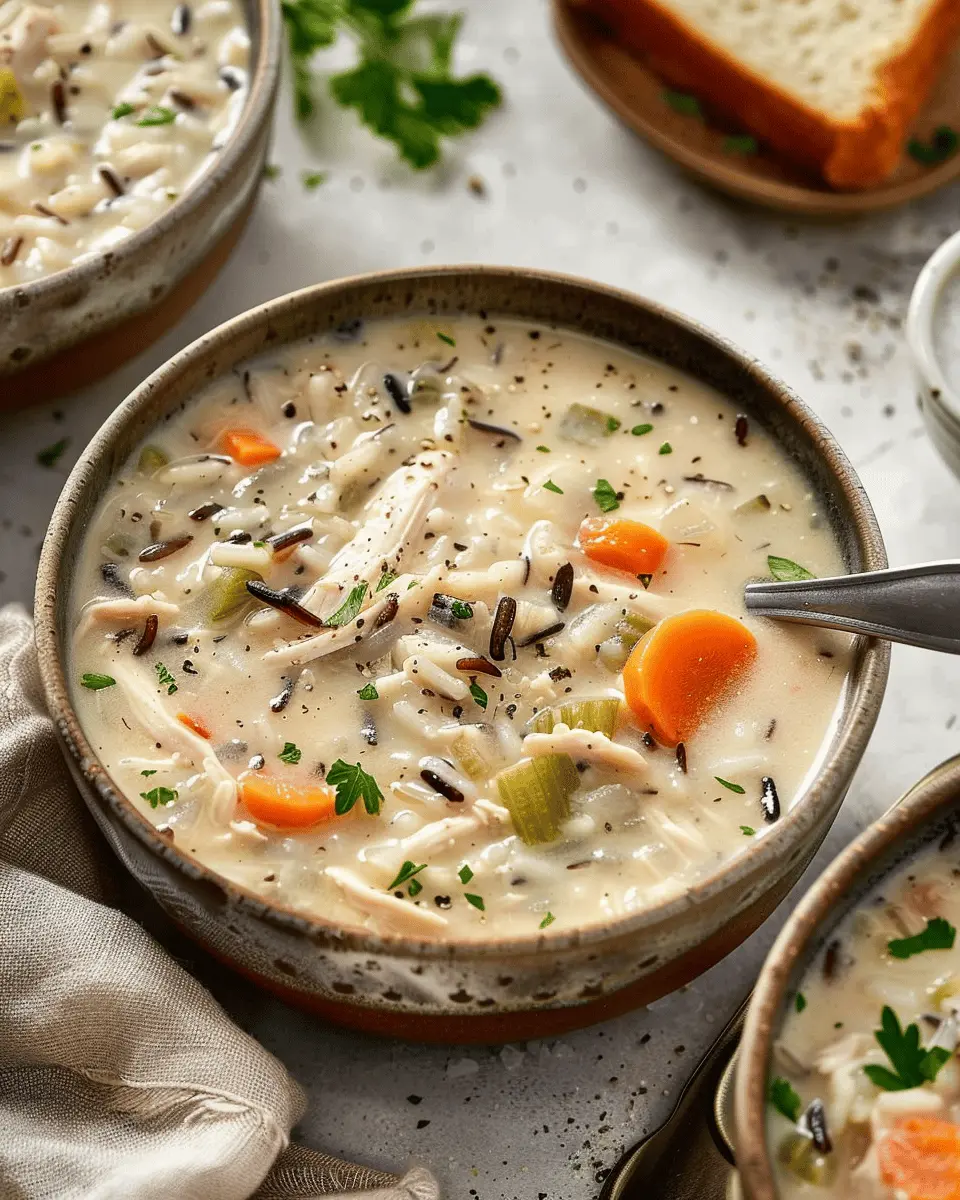Creamy Crockpot Chicken Wild Rice Soup: Easy Comfort Food Delight