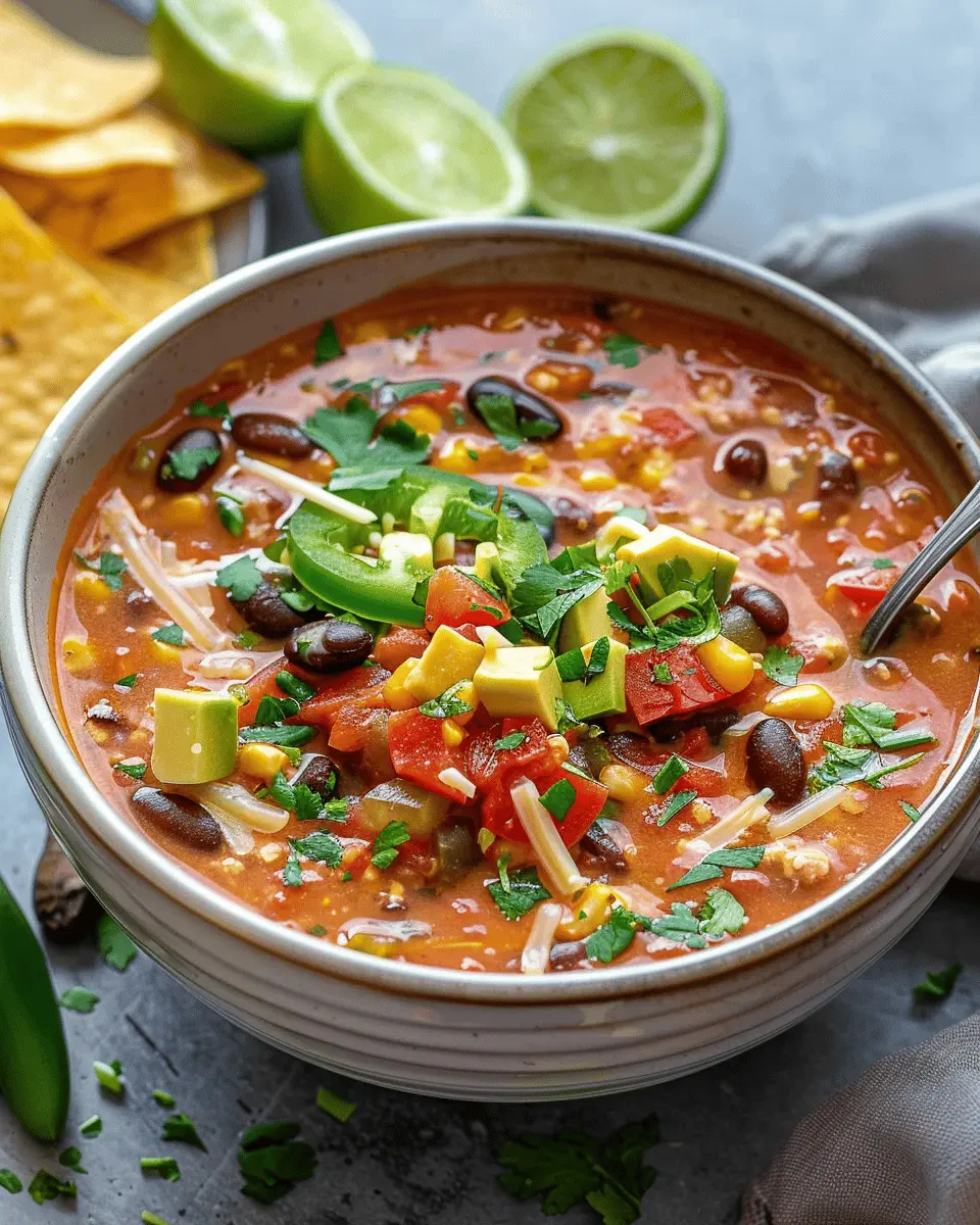 Crockpot Vegetarian Tortilla Soup: Easy Comfort in Every Spoonful