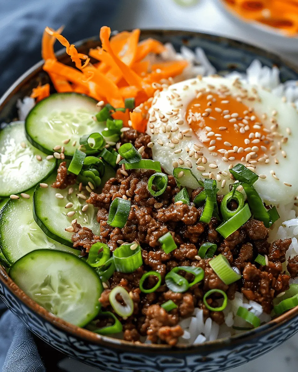 Korean Ground Beef Bowl: Easy and Flavor-Packed Weeknight Dinner
