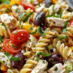 Mediterranean Chicken Pasta Salad