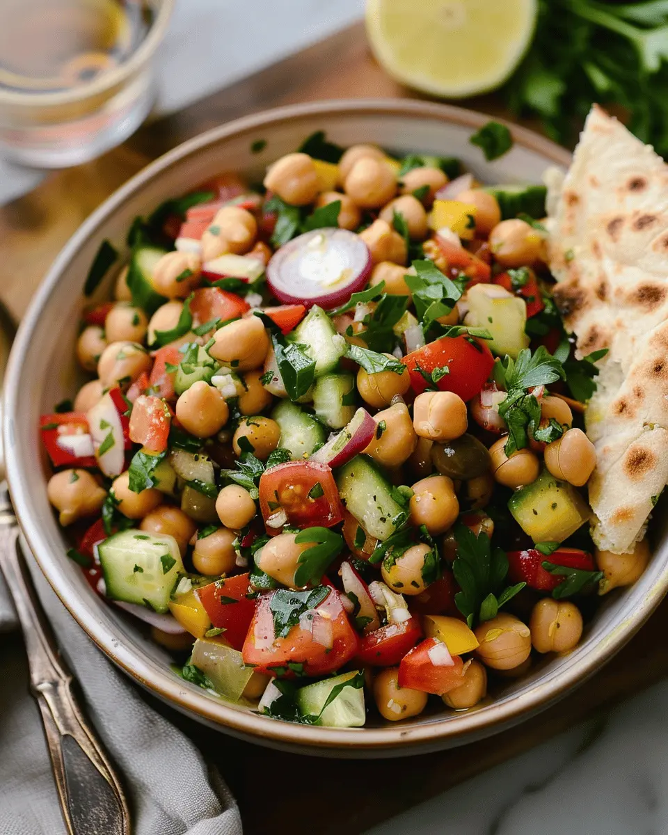 Mediterranean Chickpea Salad: Easy, Fresh, and Flavorful Delight