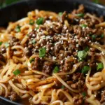Mongolian Ground Beef Noodles