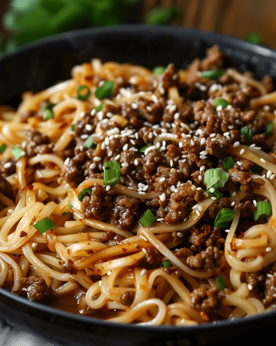 Mongolian Ground Beef Noodles: Easy and Delicious Comfort Food