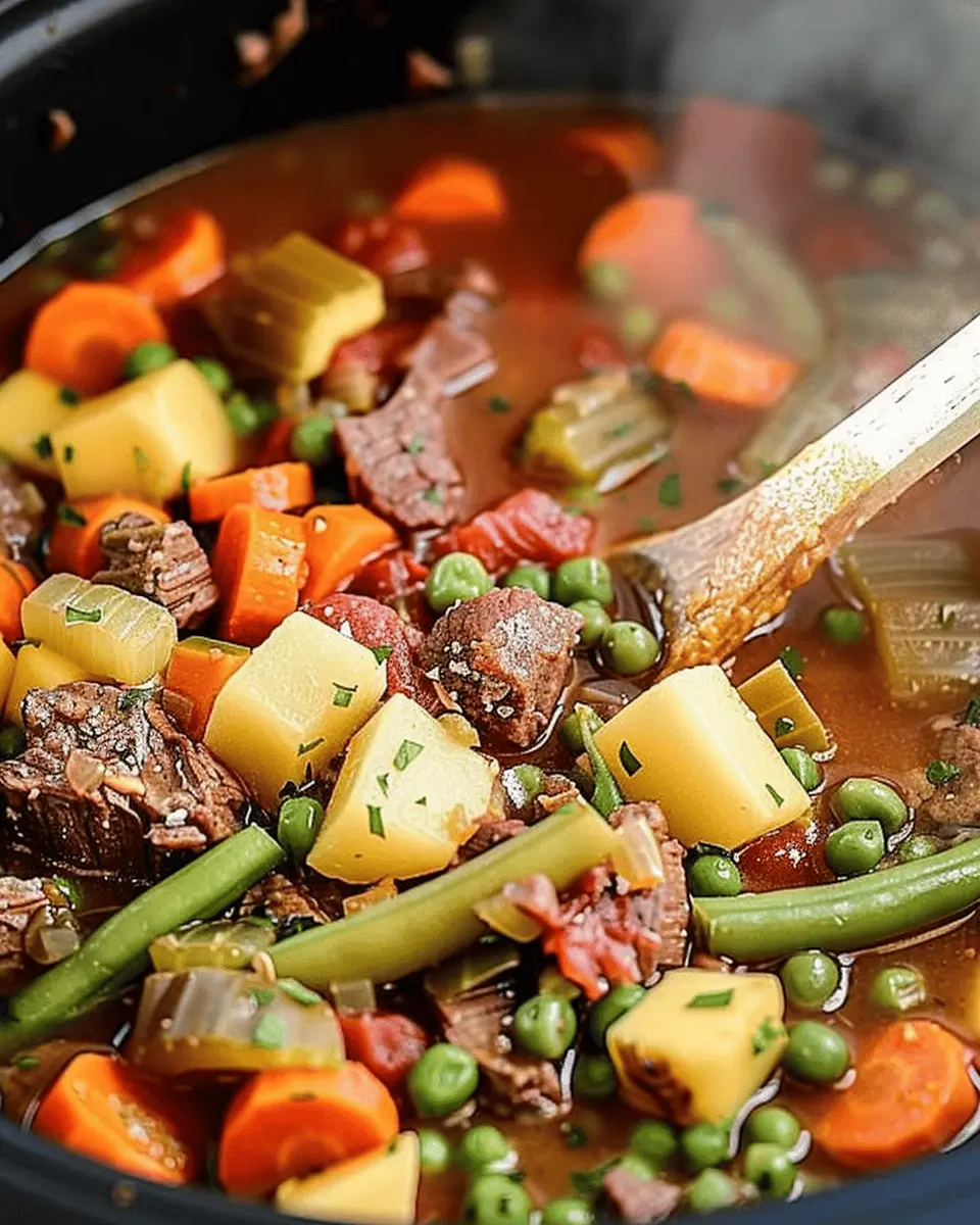 Slow Cooker Beef and Vegetable Soup: Easy Comfort in a Bowl