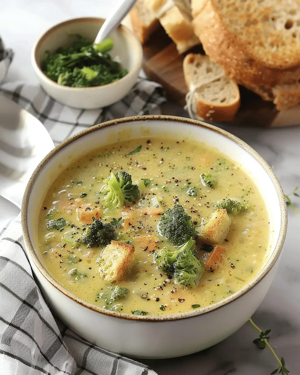 Smoked Gouda Broccoli Soup: A Comforting Twist with Turkey Bacon
