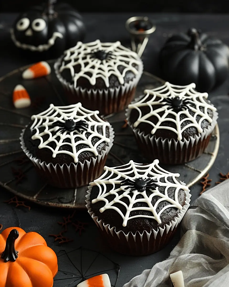 Spooky Spiderweb Cupcakes: Easy Treats for Halloween Fun