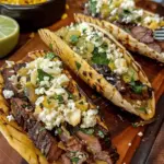 Steak Elote Bread Boats