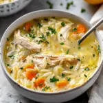 Lemon Chicken Orzo Soup