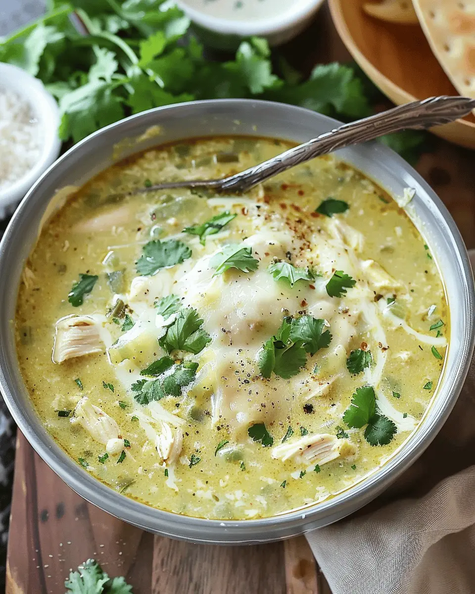 Creamy Green Enchiladas Chicken Soup: A Comforting Delight