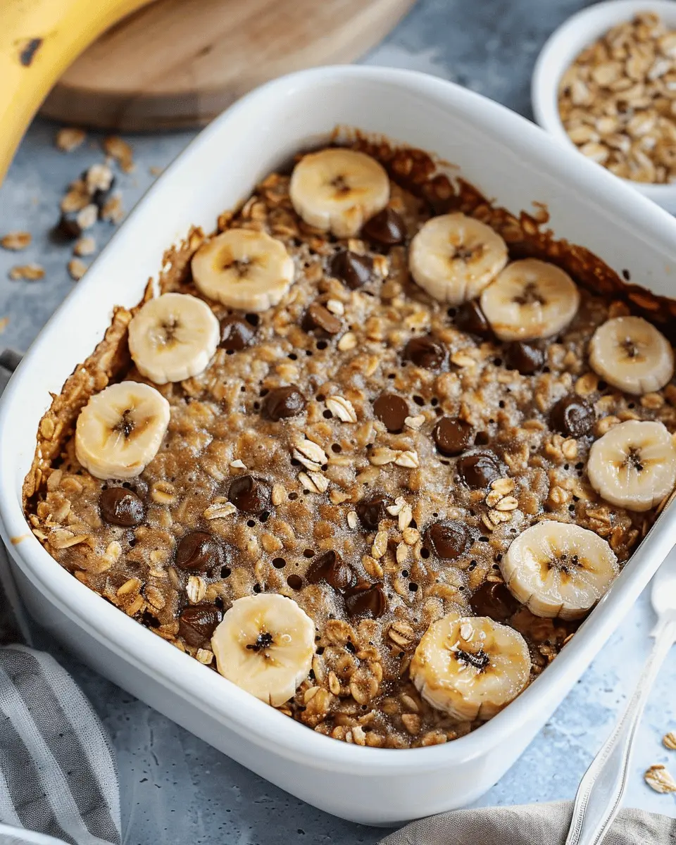 Chunky Monkey Banana Baked Oatmeal for a Healthy, Indulgent Breakfast