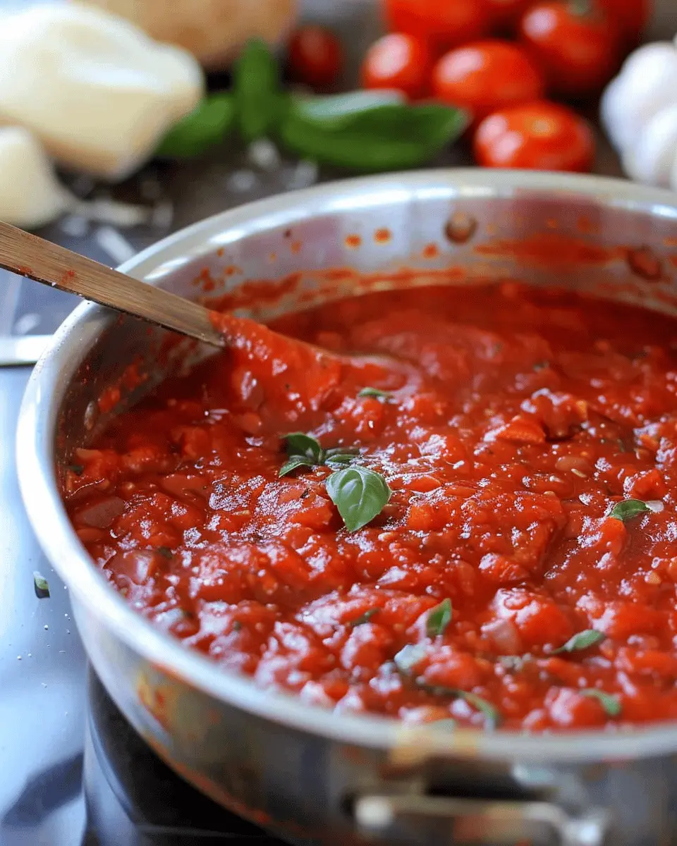 Authentic Homemade Tomato Sauce: Easy Recipe for Pasta Lovers