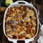Cardamom Pear Bread Pudding