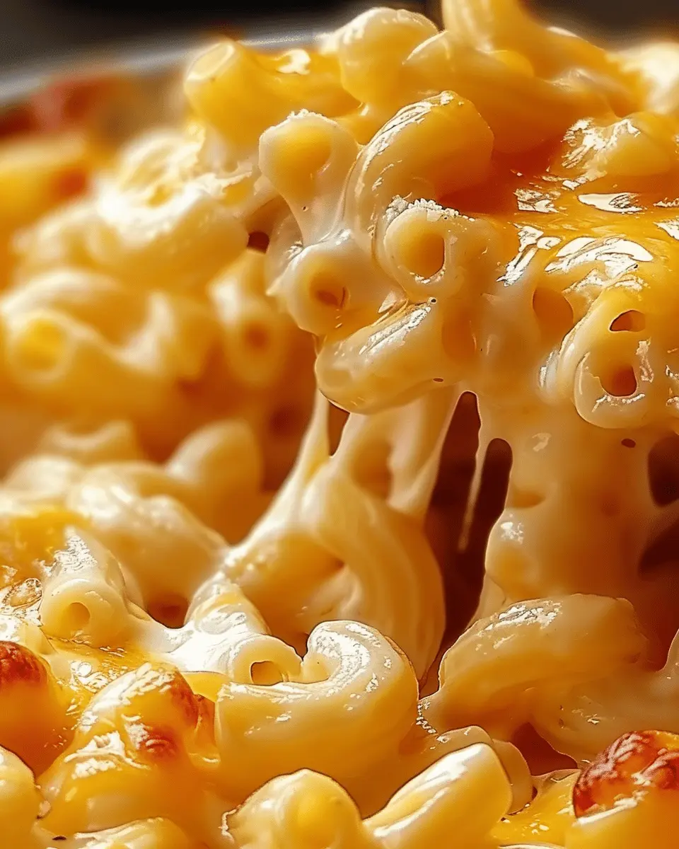 Mac and Cheese Made Indulgent with Turkey Bacon and Chicken Ham