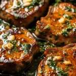 Garlic Butter Pan Seared Pork Chops
