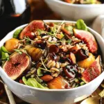 Wild Rice Harvest Bowls with Fig Balsamic Vinaigrette