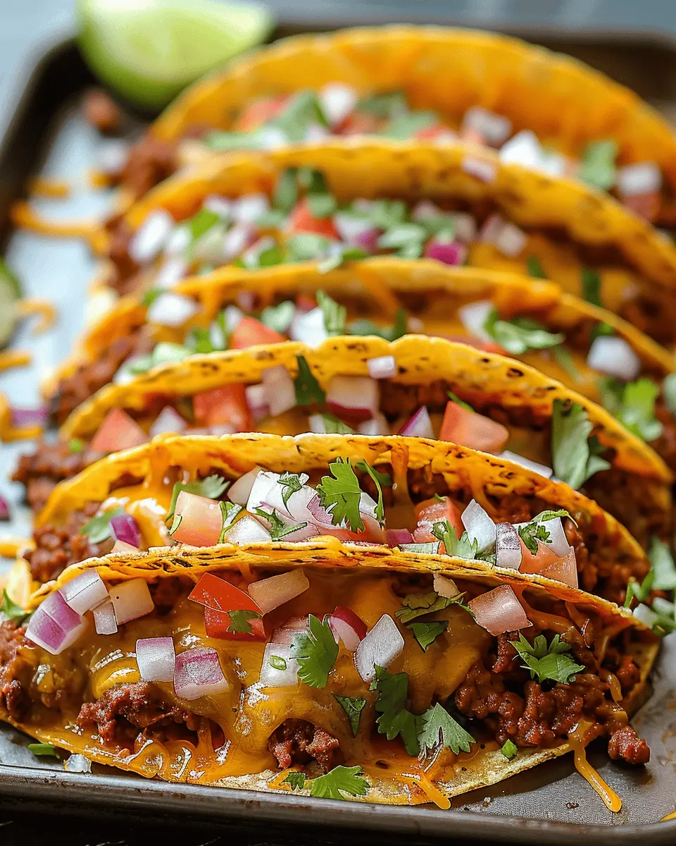 Oven-Baked Cheesy Tacos: Indulge in Flavorful Comfort Food