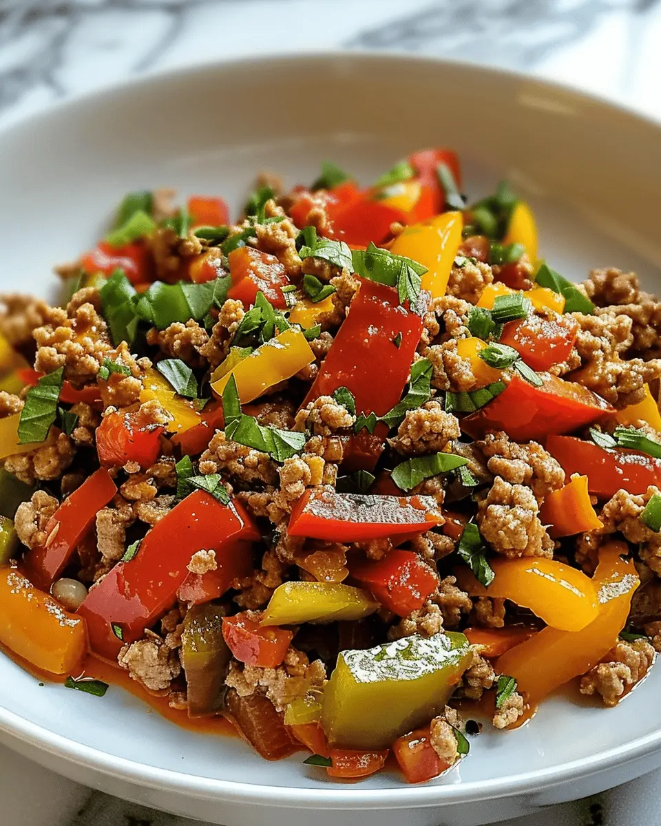 Ground Turkey and Peppers: A Juicy, Easy Weeknight Delight