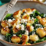 Crispy Gnocchi With Spinach And Feta