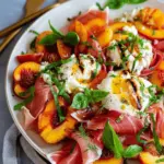 Grilled Nectarine Burrata Prosciutto Salad