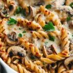 Cottage Cheese and Mushroom Pasta Bake