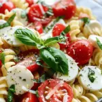 Creamy Caprese Pasta Salad
