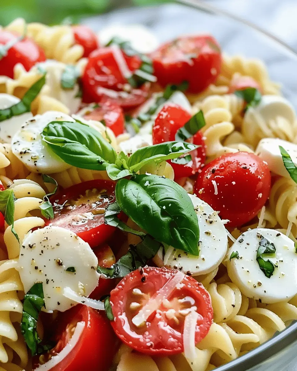 Creamy Caprese Pasta Salad: The Best Homemade Delight for You