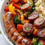 Air Fryer Chicken Sausage and Veggies