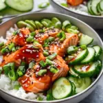 Honey Sriracha Salmon Bowls