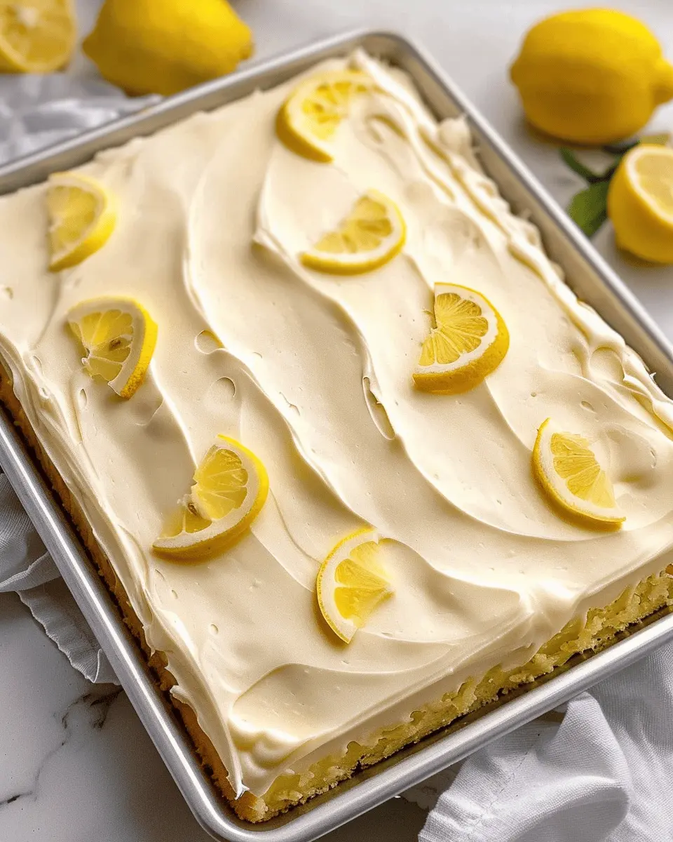 Lemon Sheet Cake: The Easy, Zesty Treat You’ll Love to Bake