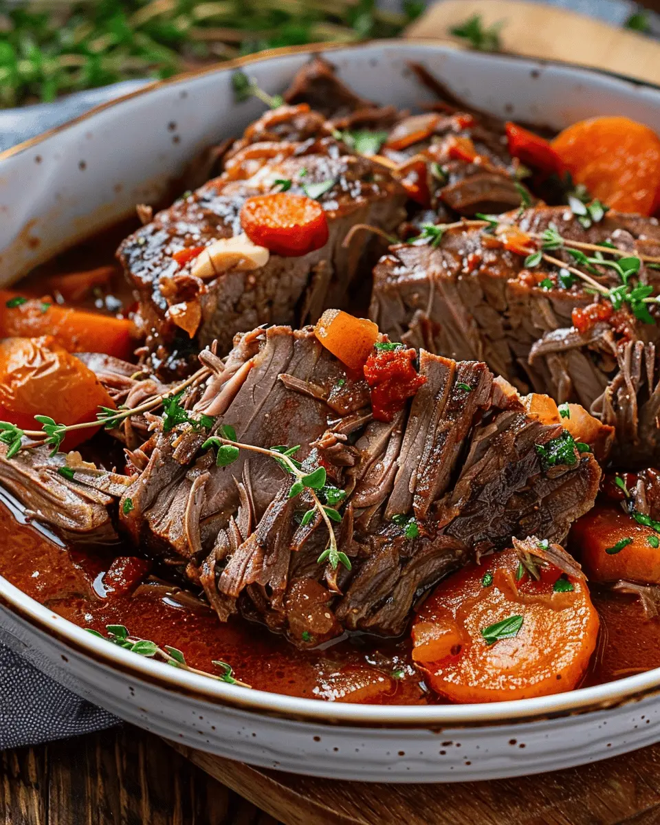 Italian Pot Roast: Tender Stracotto with a Savory Twist