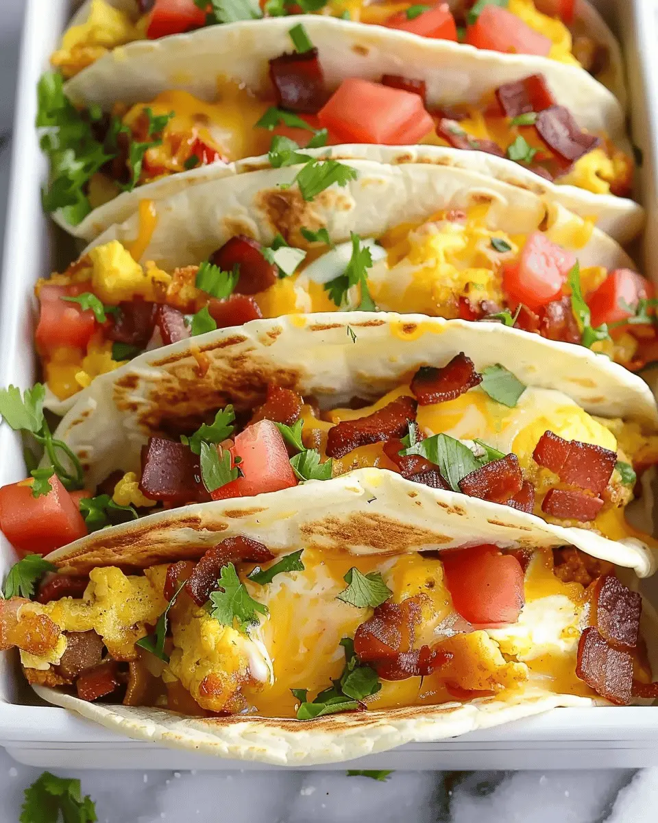 Tasty Baked Breakfast Tacos: Indulgent Turkey Bacon Delight