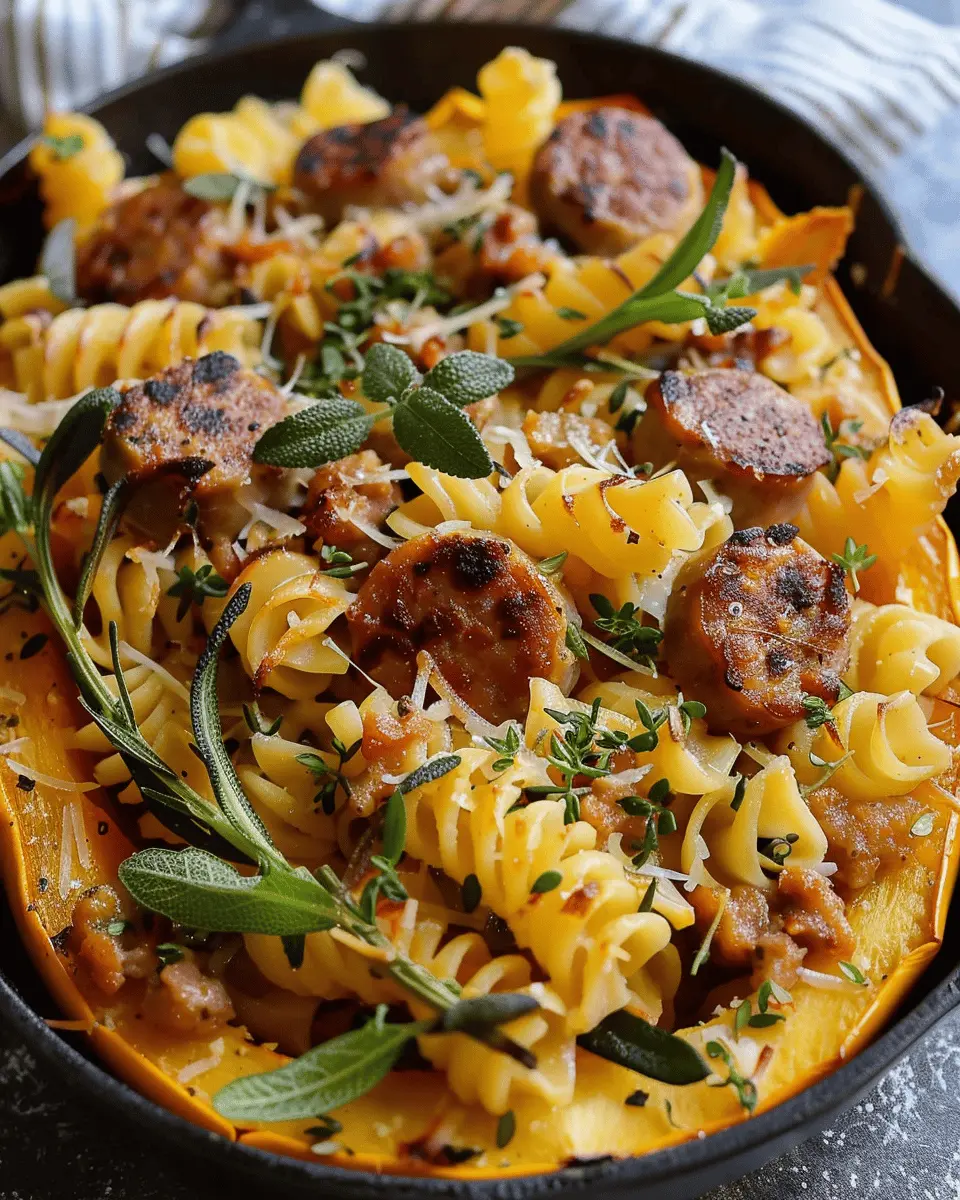 Autumn Sausage Pasta Squash: A Cozy, Flavorful Weeknight Dinner