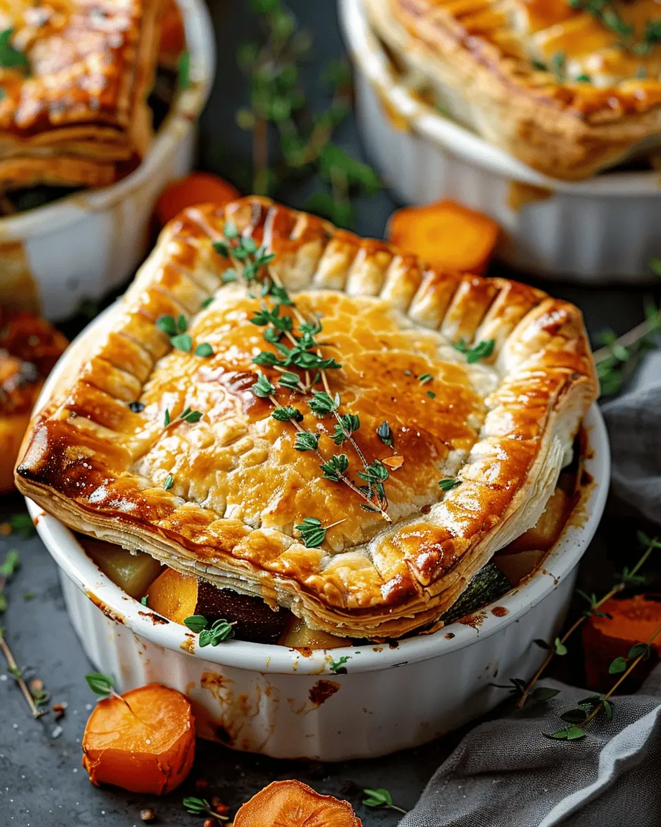 Roasted Autumn Vegetable Pot Pies: Easy Comfort Food Delight
