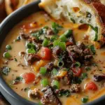 Philly Cheesesteak Soup