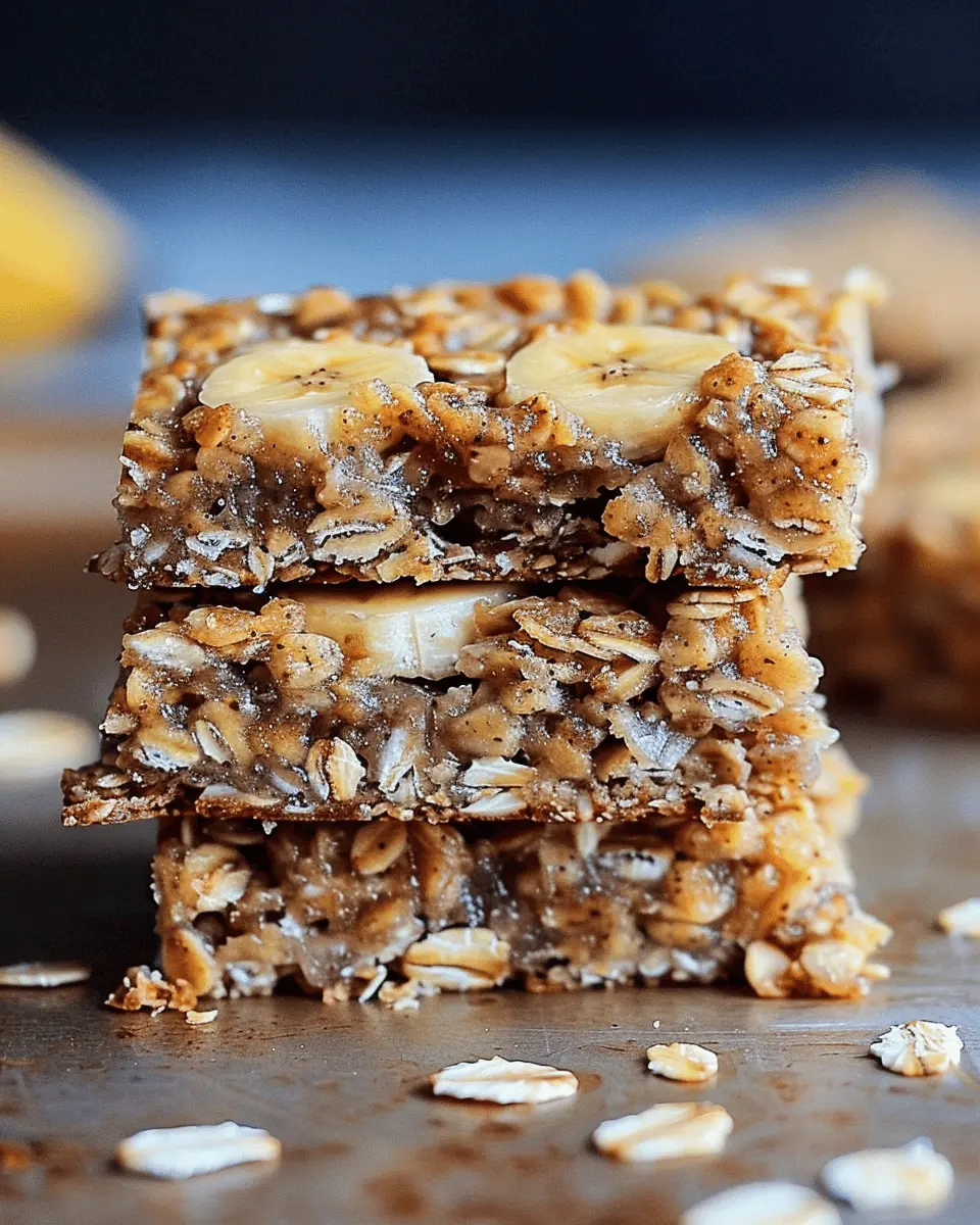 Banana Oatmeal Bars: Easy Boost for Your Healthy Snacking