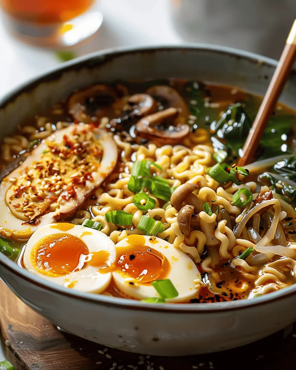 Homemade Ramen: The Best Comfort Food with Turkey Bacon and Chicken Ham