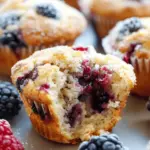 Bakery Style Mixed Berry Muffins