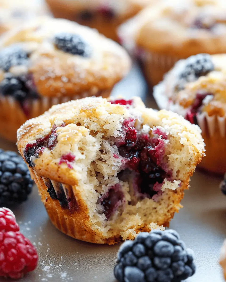 Bakery Style Mixed Berry Muffins for a Wholesome Morning Treat
