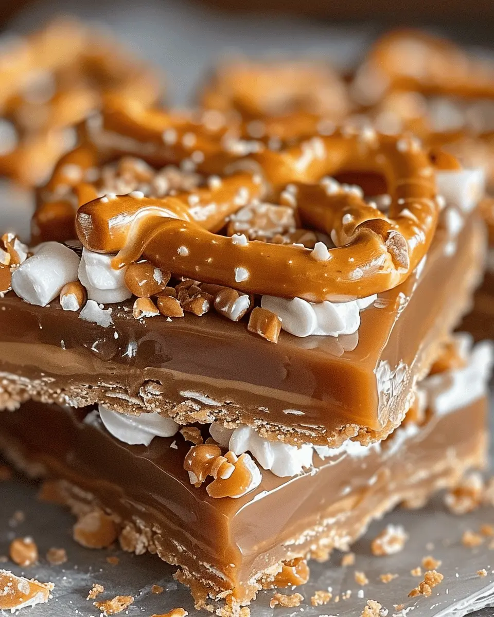 Salted Caramel Pretzel Bars: Indulgent Treat for Sweet Cravings