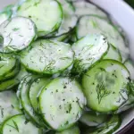 German Cucumber Salad (Gurkensalat)