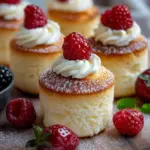 Fluffy Japanese Cotton Cheesecake Cupcakes