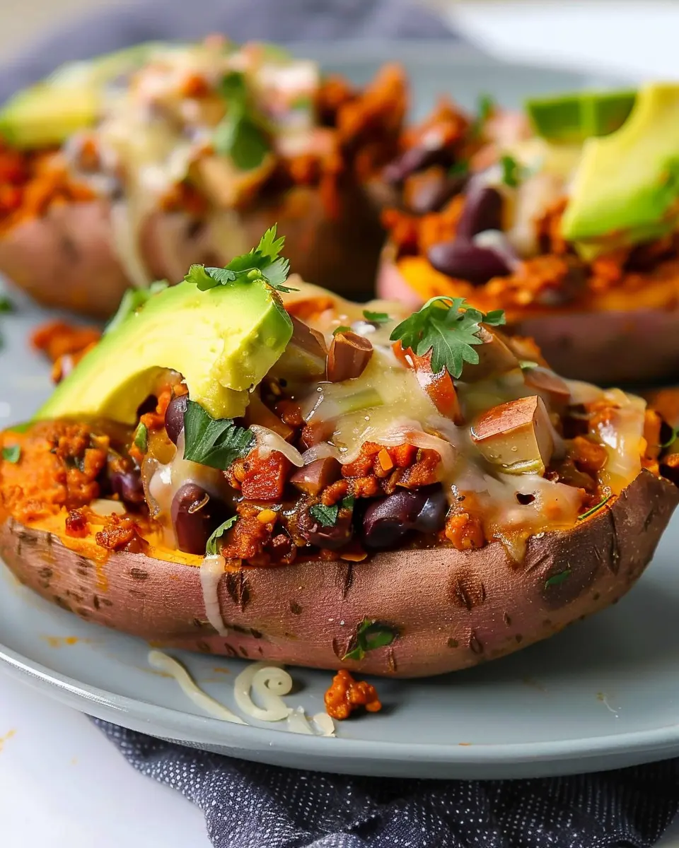 Heart-Healthy Avocado Turkey Chili: Best Stuffed Sweet Potatoes