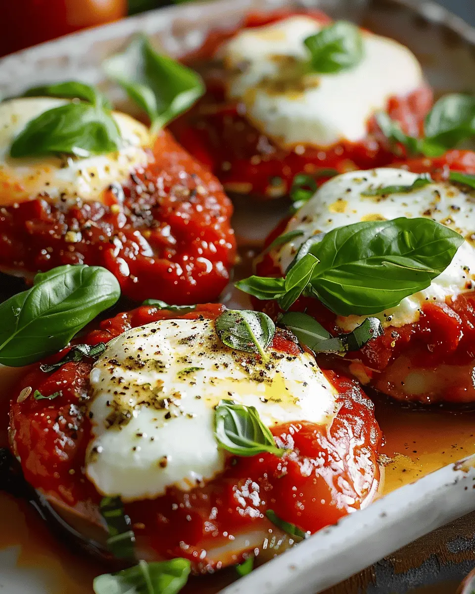 Auberginen Tomate Mozzarella Basilikum: Easy Healthy Bake Delight