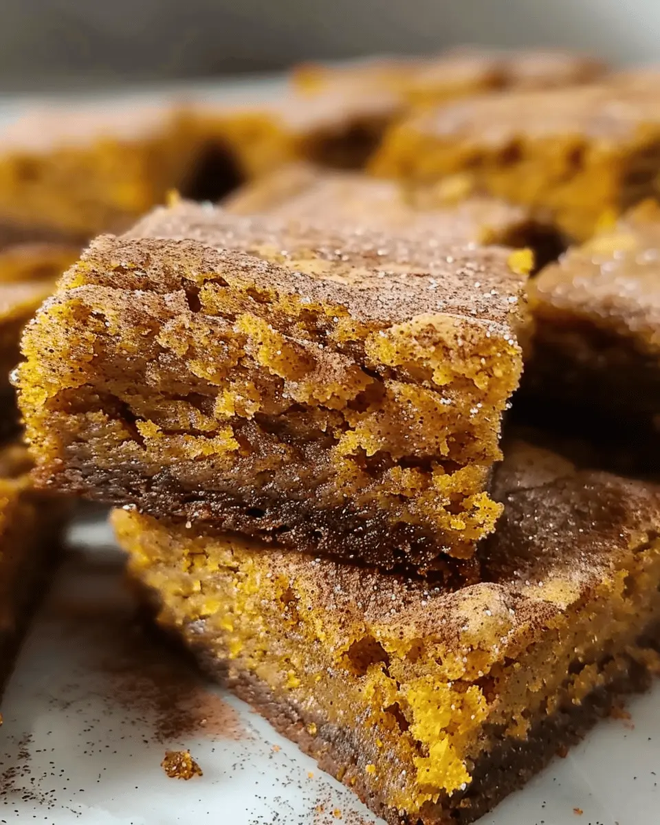 Pumpkin Snickerdoodle Blondies Recipe: The Best Autumn Treats